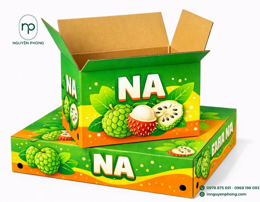 In thùng carton đựng na